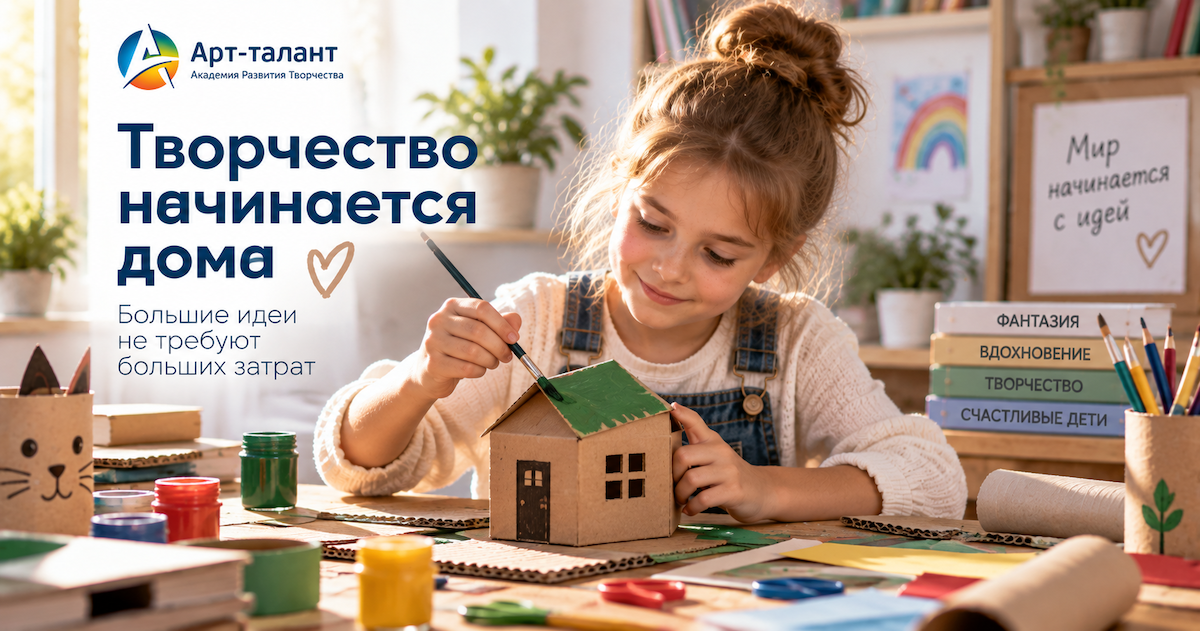 Как организовать творческое занятие дома без дорогих материалов
