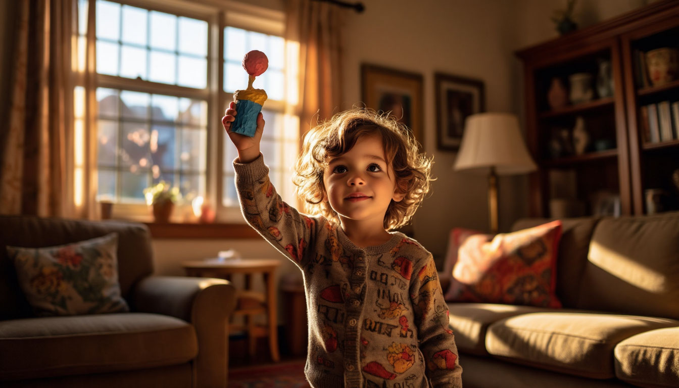 Почему пластилин на люстре - это победа, или Как я перестала бояться детского творчества