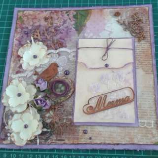 Скрапбукинг. Открытка своими руками.