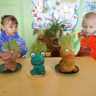 Экологическая игрушка – Лягушка (Травянчик )
