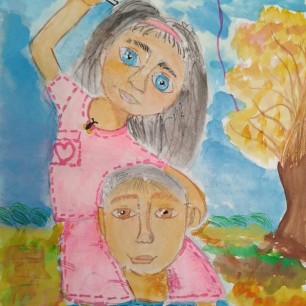 Мой папа и сестрёнка