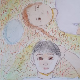 Отдых  на осенней листве