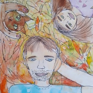 Я с папой и котом