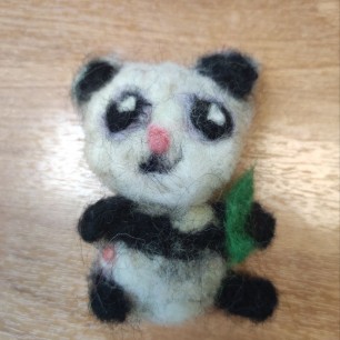 Панда По с бамбуком