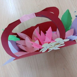 Корзинка цветов для мамы