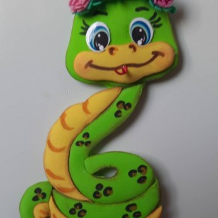 Магнит из фоамирана "Символ года 2025"