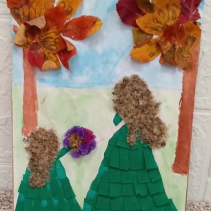 Осенняя прогулка с мамой