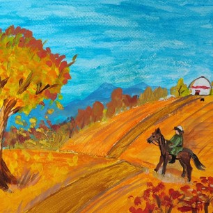 Осень в заповеднике  Аксу-Жабаглы