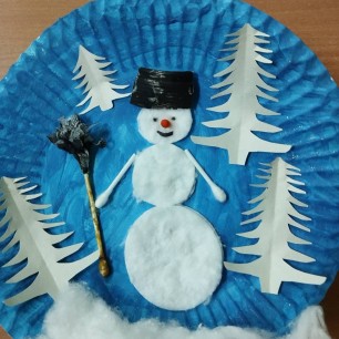 Лесной снеговичок