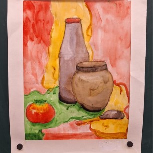 Натюрморт с крынкой