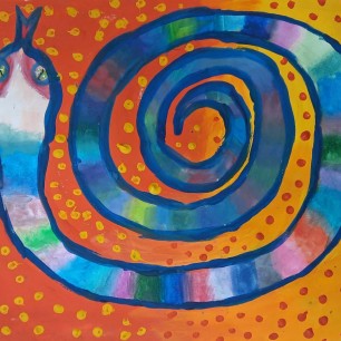 Красочная спираль