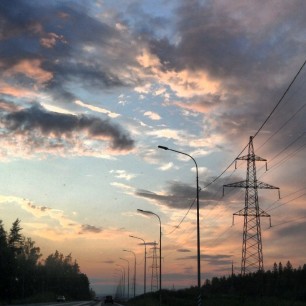 Небо над городом.