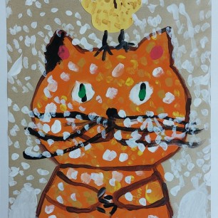 Друзья на прогулке. Первый снег!