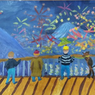 Салют над Авачинской бухтой. Петропавловск-Камсатский