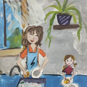 Помогаю любимой маме