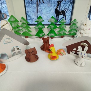 Сказка своими руками. Конусный театр "Заюшкина избушка,"