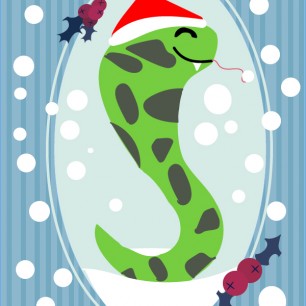 Новогодняя змейка
