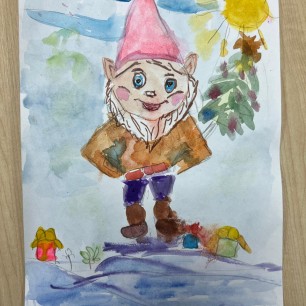 "Гном Весельчак из "белоснежки и 7 гномов"