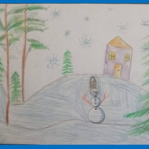 Снеговик - жить на холоде привык!