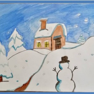 «Снеговик спешит в гости»