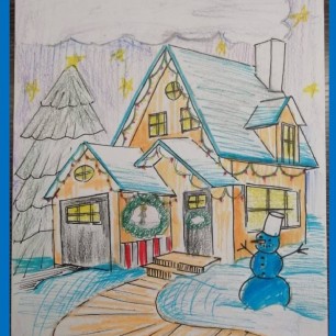 Снеговик - гордость нашего двора