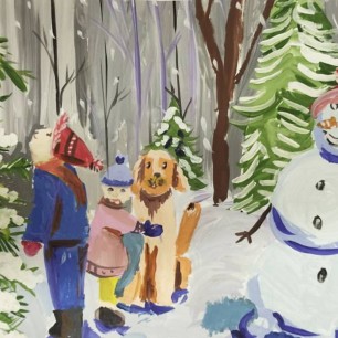 "В зимнем лесу"