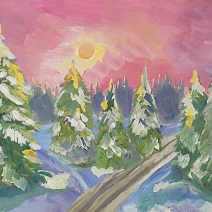 "Зимний рассвет"