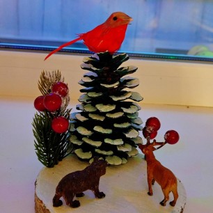 Новогодняя ночь в лесу