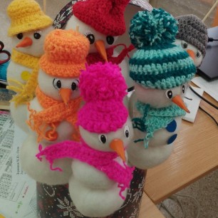 Букет снеговиков