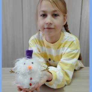 Лохматый снеговик