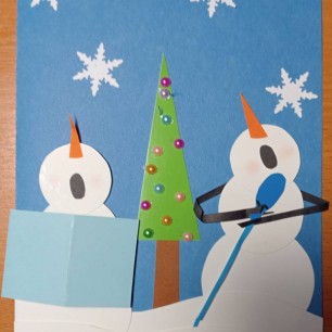 Открытка "Новогодний хор"