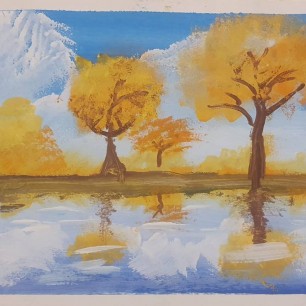 Хотьково. Осень на пруду.