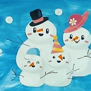 Снеговиковая семья