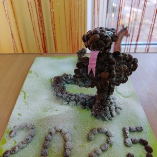 Змея из природного материала