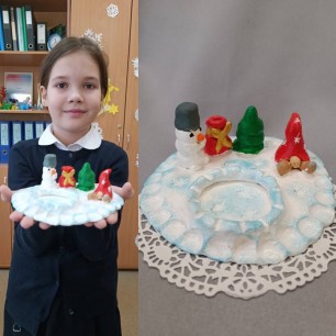 Подсвечник "Новогоднее ожидание"