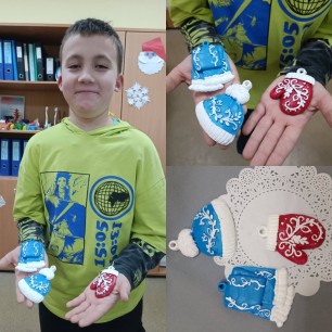 Ёлочные игрушки "Новогодняя зимняя одежда"