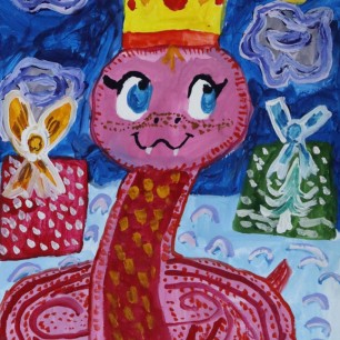 "Змея - царица Нового года"