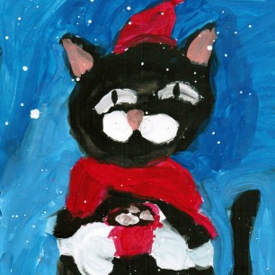 "Котик в новый год"