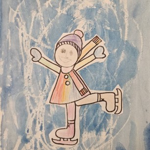 "Девочка на катке"