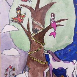 Невиданные звери у волшебного дуба