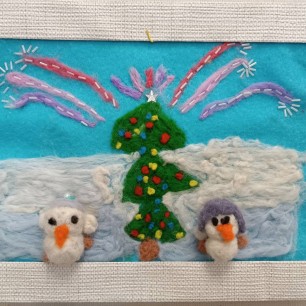 "Снеговики и елка"