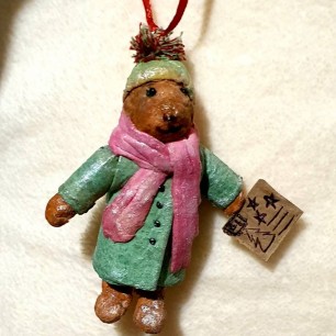 Новогодняя игрушка "Мишка"