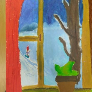 Зима за окном