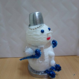 Снеговик- лыжник