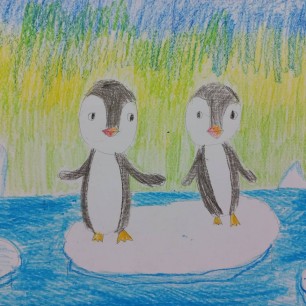 Пингвины на льдине