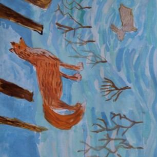 "Лиса на охоте"