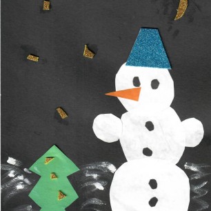 Снеговик и елочка!