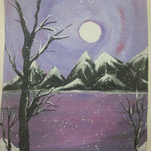 Зимний вечер.