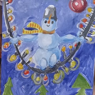 "Весёлый снеговик"