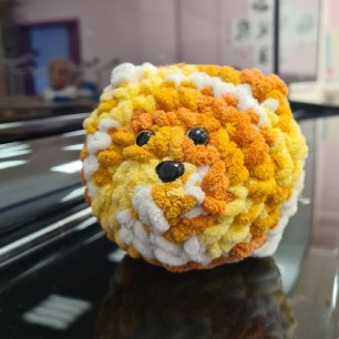 Вязаная игрушка "Котик"